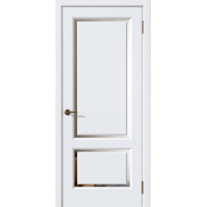 Дверь межкомнатная Дубрава Сибирь Симфония Флай ЛИРА белая, глухое полотно